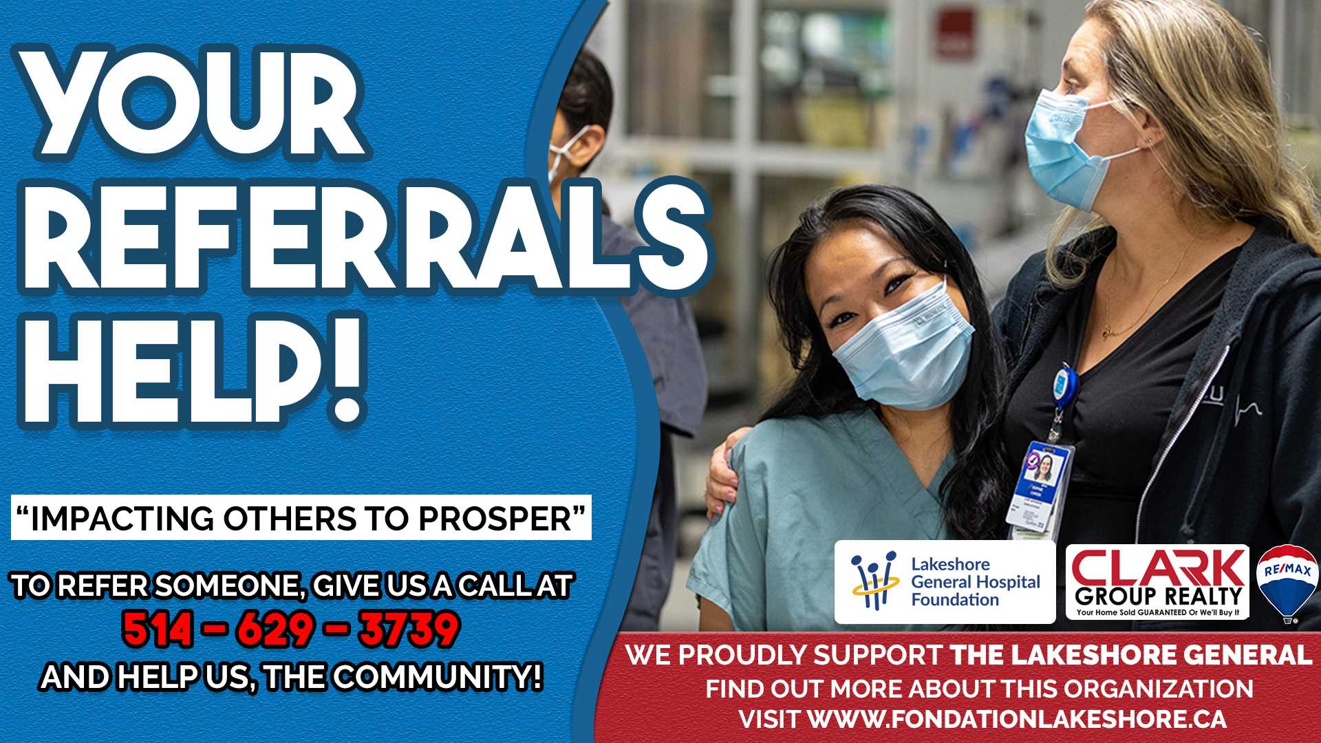 Your Referrals Help the Community...